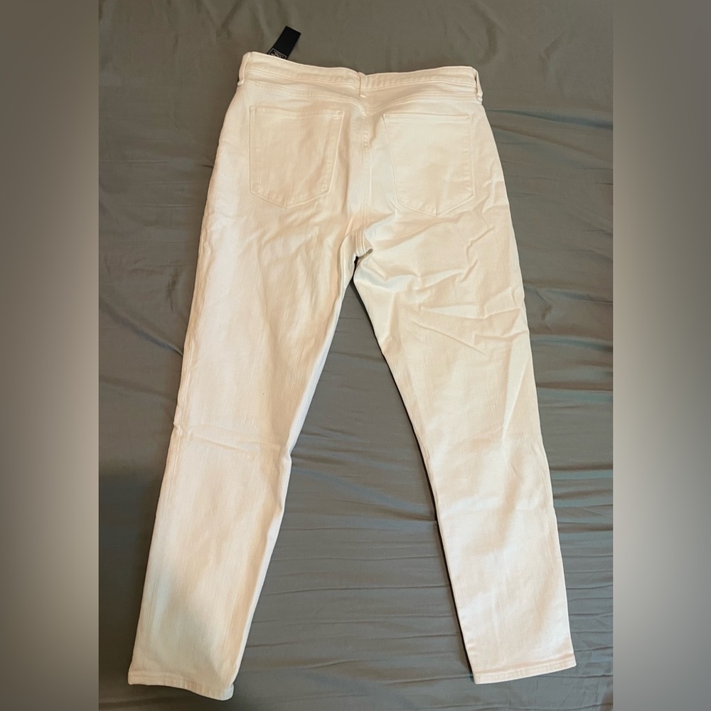 Abercrombie & Fitch skinny white jeans/ 32 SHORT - Picture 4 of 9